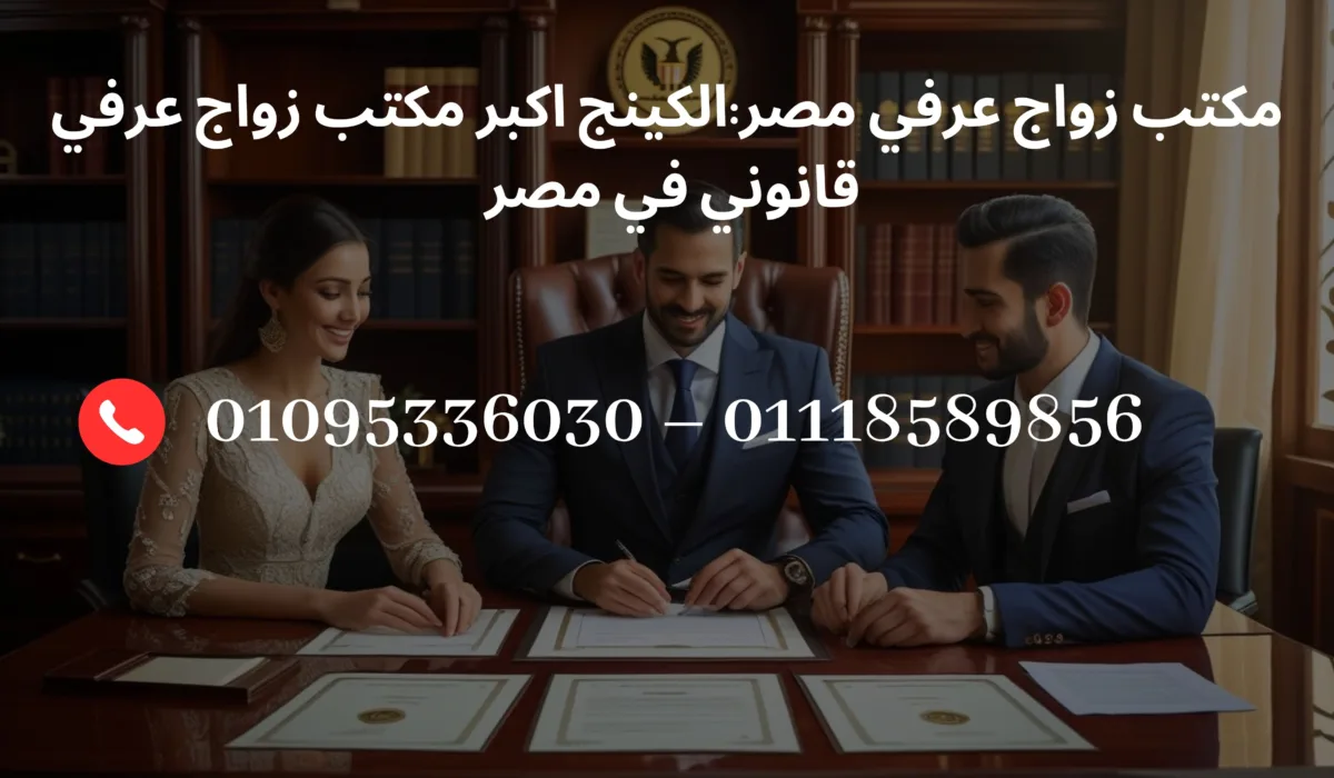 مكتب زواج عرفي مصر بخدمات موثوقة وسرية تامة