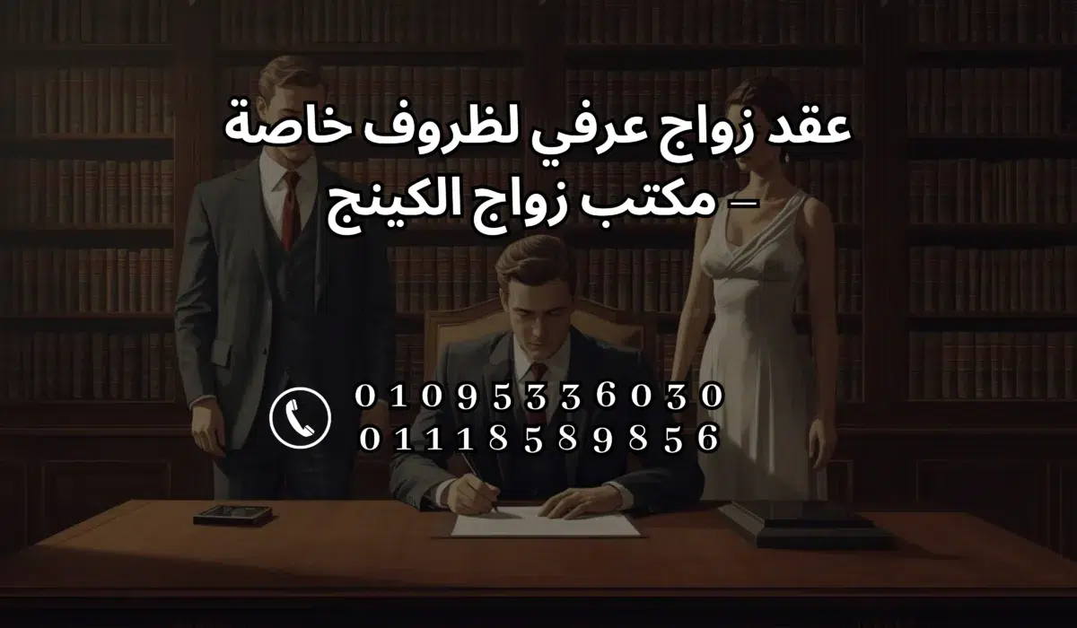 عقد زواج عرفي لظروف خاصة مع مكتب زواج الكينج في القاهرة – مصر